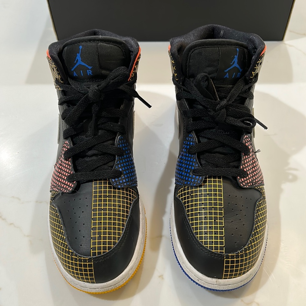 COPY - Jordan 1 MID MMD (GS) Multi Grid 7Y